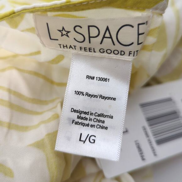 L*Space Pfeiffer Cover-Up Wrap Dress In Havana Blooms L - Picture 6 of 8